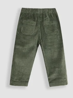 Vert kaki - Pantalon JoJo Maman Bébé en velours côtelé à enfiler