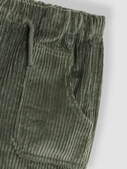 Vert kaki - Pantalon JoJo Maman Bébé en velours côtelé à enfiler
