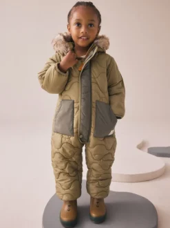 Vert kaki - Résistant à la douche Snowsuit (3mths-7yrs)