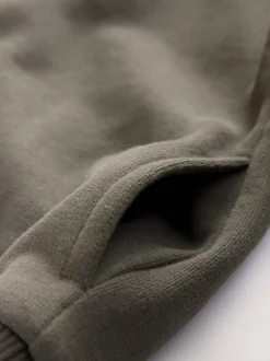 Vert kaki - Sweat à capuche à manches longues (3mths-7yrs)