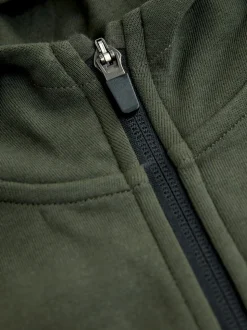 Vert kaki - Tech Vêtements de sport Zip Through Hoodie (3-16yrs)