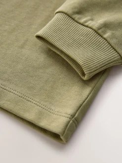 Vert kaki - T-shirt épais décontracté à manches longues (3-16ans)