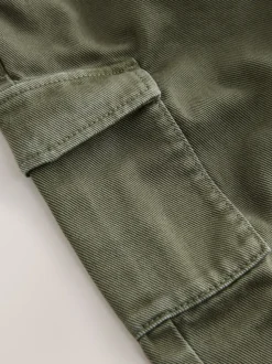 Vert kaki délavé - Pantalon cargo ample (3mois-7ans)