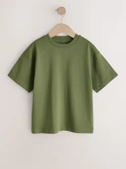 Vert kaki foncé - T-shirt Manches courtes (3-16ans)