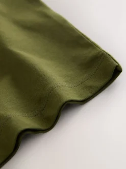 Vert kaki foncé - T-shirt Manches courtes (3-16ans)