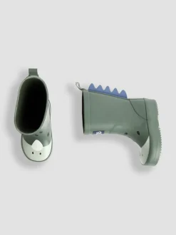 Vert kaki motif dinosaure - Bottes de pluie JoJo Maman Bébé Character