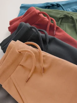 Vert kaki/bleu/rouge - Lot de 5 joggings (3mois-7ans)