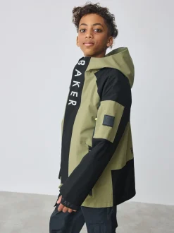 Vert kaki/noir - Manteau Baker by Ted Baker imperméable colorblock