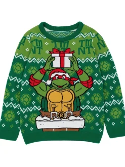 Vert Tortues Ninja - Pull de Noël Vanilla Underground enfant