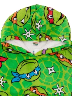 Vert Tortues Ninja - Sweat à capuche Vanilla Underground couverture imprimé sur l’ensemble