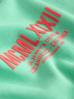 Vert vif - T-shirt graphique Imprimé Heavyweight Manchester Courts (3-16ans)