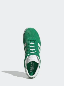 Vert/Blanc - adidas originals Junior Gazelle Trainers