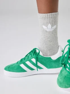 Vert/Blanc - adidas originals Junior Gazelle Trainers