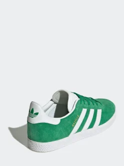 Vert/Blanc - adidas originals Junior Gazelle Trainers