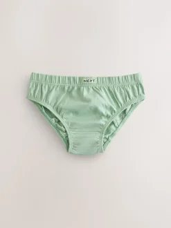 Vert/Bleu - Slip en coton 100% 7 Paquet (1.5-16ans)