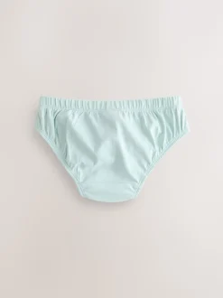 Vert/Bleu - Slip en coton 100% 7 Paquet (1.5-16ans)