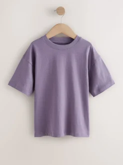 Vert/bleu/jaune/violet - Lot de 4 t-shirts à manches courtes (3-16 ans)