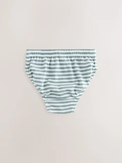 Vert/Écru Rayure - Paquet de slips 5 (1.5-16ans)