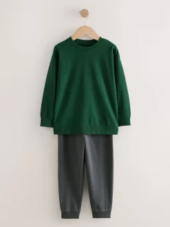 Vert/orange - Lot de 3 pyjamas à manches longues (3-16ans)