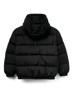 Veste doudoune à capuche Benetton pour garçons noire (6-14 ans)