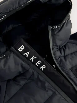 Veste matelassée noire Baker by Ted Baker en néoprène Résistant à la douche