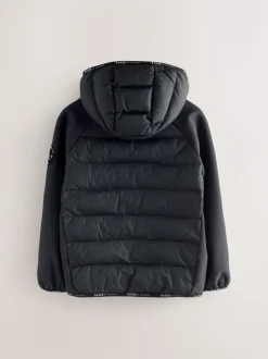 Veste matelassée noire Baker by Ted Baker en néoprène Résistant à la douche