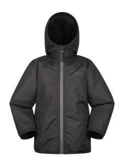 Veste Mountain Warehouse Robin enfant imperméable doublée en peau Borg