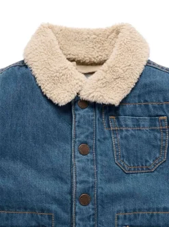 Veste Purebaby en Denim Sherpa