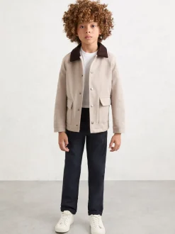 Veste Reiss Pike à col en velours côtelé