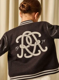 Veste universitaire décontractée à monogramme Reiss Miller Unisexe