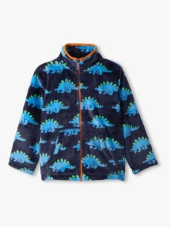 Veste zippée en polaire duveteuse Stegosaurus