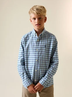 Vichy bleu - Chemise Oxford (3-16ans)