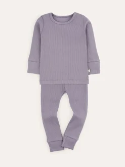 Violet - KIDLY By MORI pyjama stretch côtelé doux 100% coton