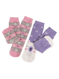 Violet - Paquet de chaussettes Totes Toasties Original 2 pour enfants