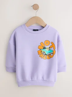 Violet lilas - Sweat-shirt Hot Wheels à Col rond (9mois-8ans)