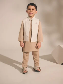 Vison marron uni - Kurta (3mths-16yrs)