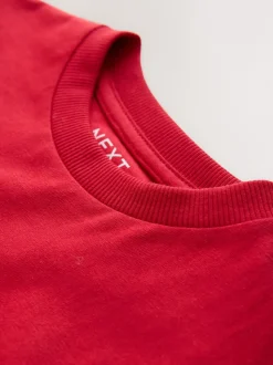 Voiture de police rouge - T-shirt appliqué Manches courtes (3mths-7yrs)