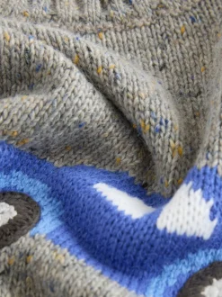 Voiture grise - Pull tricoté (3mths-7yrs)