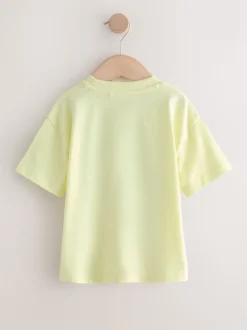 Voitures bleu/vert/rouge/orange/jaune - Lot de 5 petits T-shirts graphiques à manches courtes (3mois-7ans)