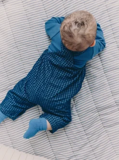 Vérification bleue - Ensemble salopette et body bébé en velours côtelé (0mois-2ans)