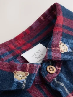 Vérification rouge/marine - Body chemise bébé (0mois-2ans)