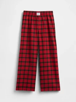 Vérification rouge/noir - Bas de pyjama Gap en flanelle assorti (5-13ans)