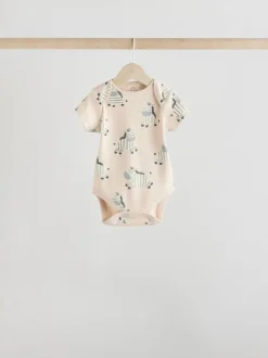 Zèbre gris - Lot de bodys à manches courtes pour bébé 100% coton 5